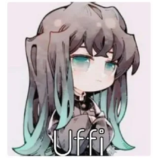 😁 Muichiro Tokito Demon Slayer Uff.fi Anime, Manga, Chibi, Lindo telegram sticker