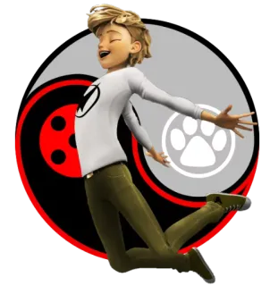 🤗 Adrien Agreste Miraculous Ladybug Мультфильм, Анимация, Леди Баг и Супер-Кот, Адриан Агрест telegram sticker