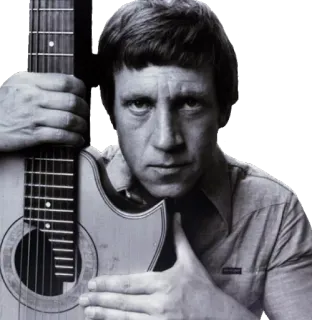 😐 homme, guitare, musicien, portrait, musique, guitare acoustique, chanteur telegram sticker