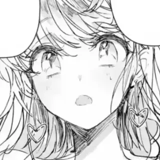 🥺 Dziewczyna anime, Manga, Słodkie, Ilustracja, Portret telegram sticker