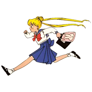 🚌 Sailor Moon アニメ, マンガ, セーラームーン, ランニング, 漫画 telegram sticker