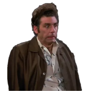 😱 Kramer Seinfeld Kramer, Seinfeld, funny, expression, character telegram sticker