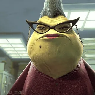 👩‍🏫 Roz Monsters, Inc. Roz, Die Monster AG, Disney, Pixar, Monster, Administrator telegram sticker
