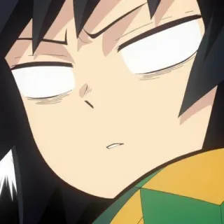 😳 Giyu Tomioka Demon Slayer Anime, Mangá, Demon Slayer, Giyu Tomioka, Personagem, Engraçado, Meme whatsapp sticker