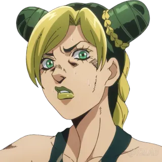 🤨 Jolyne Cujoh JoJo's Bizarre Adventure anime, manga, Jojo's bizarre adventure, Jolyne Cujoh, stone ocean, character telegram sticker