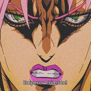 🐸 Emperor Crimson! Anime, Manga, Charakter, Japanisch, Karmesinrot telegram sticker