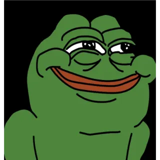 🙂 Pepe the Frog pepe, kikker, meme, zelfgenoegzaam, internet meme telegram sticker