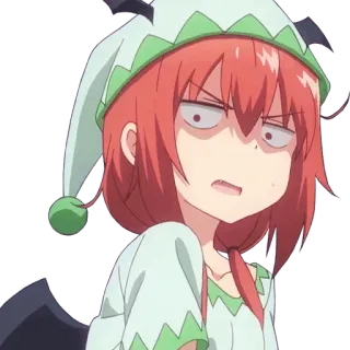 😒 Satania Gabriel DropOut anime, girl, satania, gabriel dropout, devil, annoyed, meme telegram sticker