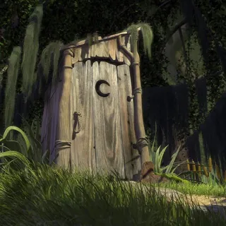 🚽 Shrek ส้วมหลุม, เชร็ค, ห้องน้ำ, หนองน้ำ, ห้องสุขา, ห้องอาบน้ำ, ไม้ telegram sticker