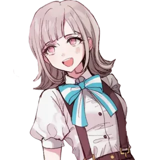 🙂 Chiaki Nanami Danganronpa anime, game, girl, cute, Danganronpa, Chiaki Nanami telegram sticker
