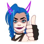 Jinx whatsapp stickers