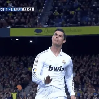 🤫 Cristiano Ronaldo FCB 1 - 2 RMA / 73:02 Криштиану Роналду, футбол, спорт, игрок, Реал Мадрид whatsapp sticker