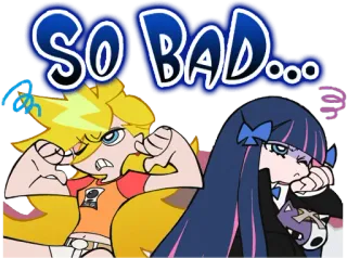 🤢 SO BAD... anime, cartoon, comedy telegram sticker