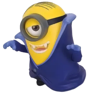 😁 Minion minion, vampire, halloween, cartoon, monster telegram sticker