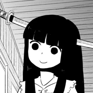 ❓ Anime, Mangá, Katana, Espada, Garota, Desenho animado telegram sticker