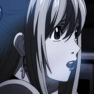 🧦 Misa Amane Death Note Anime, Manga, Schockiert, Blond, Niedlich telegram sticker