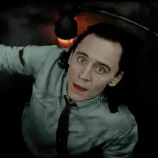 😲 Loki Loki, Tom Hiddleston, Marvel, character, tv show telegram sticker