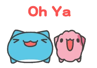 😆 Oh Ya süß, Katze, Hund, Tiere, kawaii whatsapp sticker