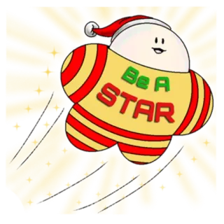 🌟 Be A STAR estrela, natal, voando, feriado, celebração, feliz telegram sticker
