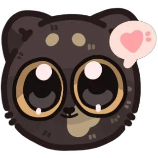 🩷 кот, животное, милый, мультфильм, сердце, любовь whatsapp sticker