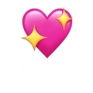 💖 corazón, amor, rosa, emoji, brillo, cariño telegram sticker