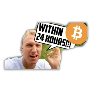 🔥 WITHIN 24 HOURS!!! Bitcoin, Crypto, Cryptomonnaie, Investissement, Argent, Finance telegram sticker