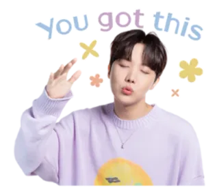 😙 You got this kpop, idole, motivation, encouragement, positif, t'assures telegram sticker