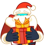 🎁 Père Noël, Noël, fêtes, cadeau, cadeau telegram sticker