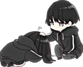 ANIME BOY @animestickerchannel telegram stickers