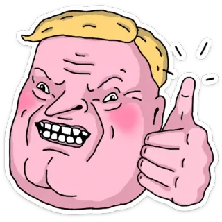 👍 Dibujo animado, Pulgar arriba, Ilustración, Personaje telegram sticker