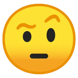 🤨 Emoji, Bingung, Bertanya-tanya, Tidak yakin, Ragu telegram sticker