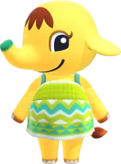 🐘 Margie Animal Crossing, Charakter, Elefant, Videospiel telegram sticker