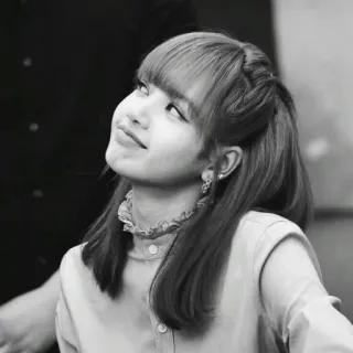 🖤 Lisa Lisa, Blackpink, K-pop, ca sĩ, thần tượng, chân dung telegram sticker