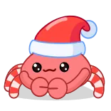 Santa's Crab @TgEmojis telegram emojis 👍