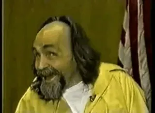 😐 Charles Manson meurtre, crime, tueur en série, prison, violence telegram sticker