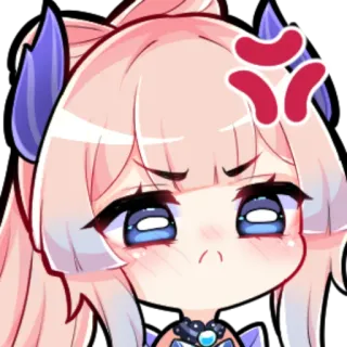 😡 Kokomi Genshin Impact Anime, Mädchen, Kawaii, Genshin Impact, Kokomi, Wütend whatsapp sticker