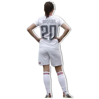 👱‍♀️ ФРОЛОВА
20 サッカー, アスリート, 選手, スポーツ, 女性, ユニフォーム telegram sticker