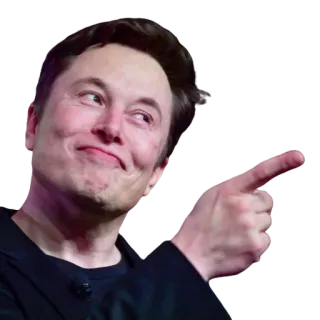 🧏‍♂ Elon Musk elon musk, apontando, empresário, tecnologia telegram sticker