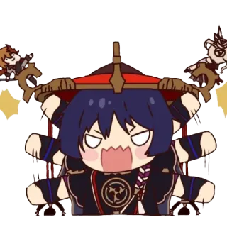 🤬 Scaramouche Genshin Impact Anime, Manga, Genshin Impact, Scaramouche, Personaje, Videojuego telegram sticker