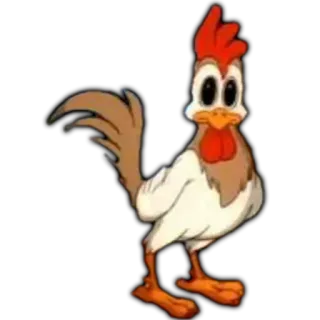 🐤 pollo, cartone animato, animale, animale da fattoria, pollame telegram sticker