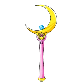 🗡 Sailor Moon 魔法の杖, アニメ, 月, かわいい, 可愛い telegram sticker