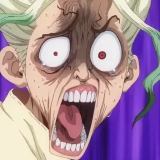 🧪 anime, exaggerated expression, screaming, shocked, surprised telegram sticker