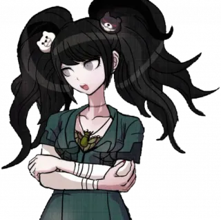 😒 Junko Enoshima Danganronpa Anime, Danganronpa, Junko Enoshima, Monokuma, Fille Anime telegram sticker