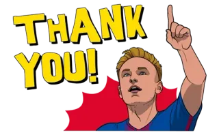 😣 THANK YOU! thank you, grateful, cheering, pointing, cartoon telegram sticker