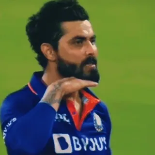 😎 athlet, sport, kricket, indien, mann, feier telegram sticker