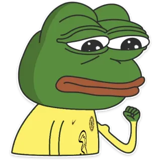 💪 Pepe the Frog 밈, 개구리, 페페 telegram sticker