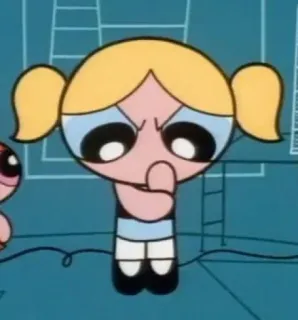 😯 Bubbles The Powerpuff Girls whatsapp sticker