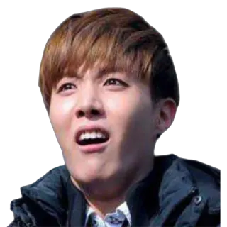 😯 J-Hope J-Hope, BTS, K-Pop, Idol, Sänger, Ausdruck telegram sticker