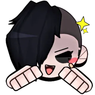 ☺️ Anime, Kawaii, Imut, Karakter, Senang, Berkilau whatsapp sticker
