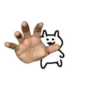😼 tay, hoạt hình, động vật, vẽ nguệch ngoạc, nhân vật telegram sticker